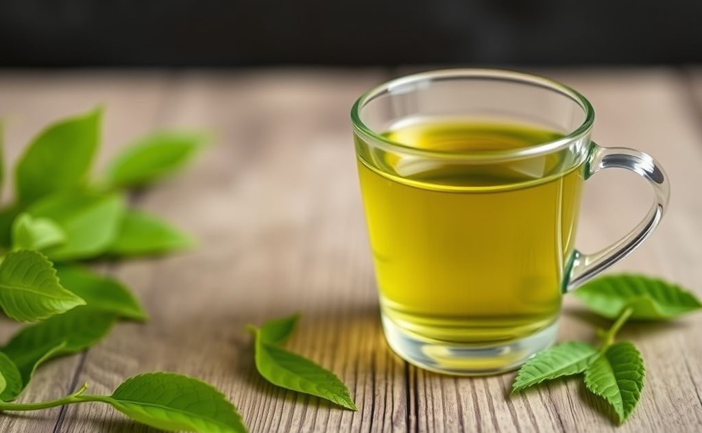 Caffeine content in a cup of green tea
