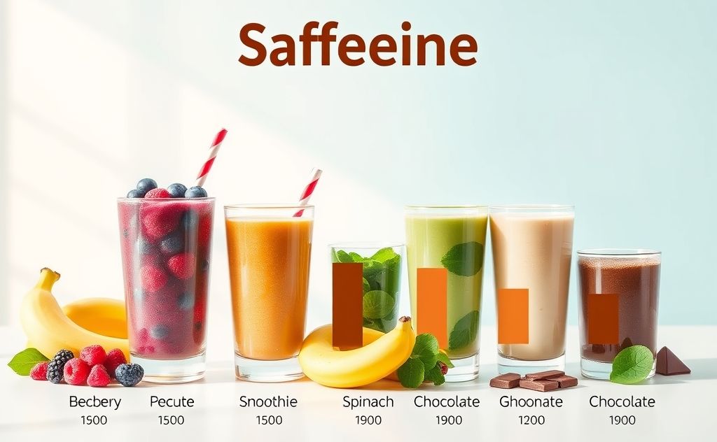 Caffeine content in popular smoothies
