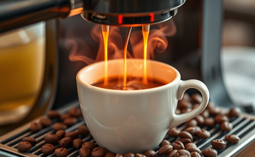 Caffeine release in coffee through heat process