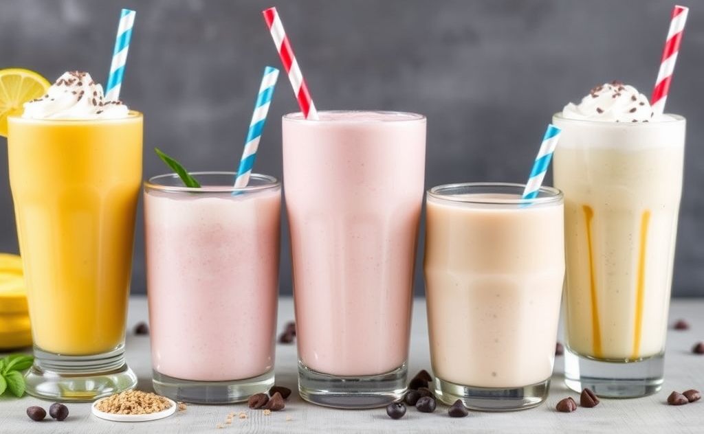 Caffeine-free milkshake flavors and recipes