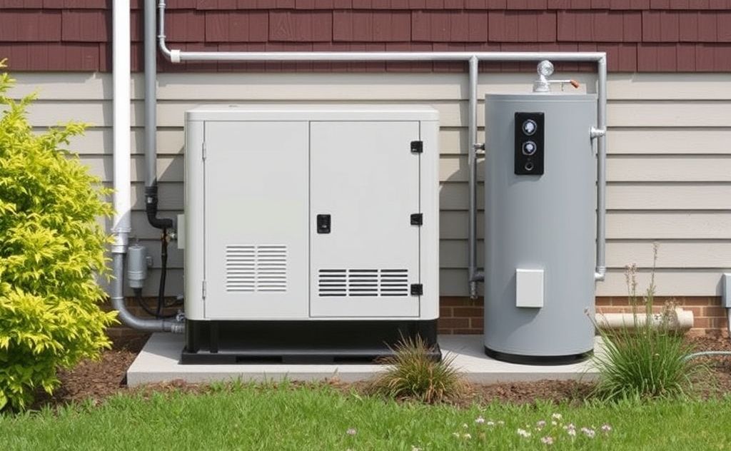 Calculate generator size for hot water heater