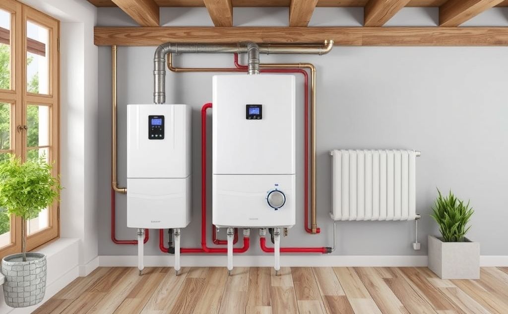 Calculate hot water needs for central heating system