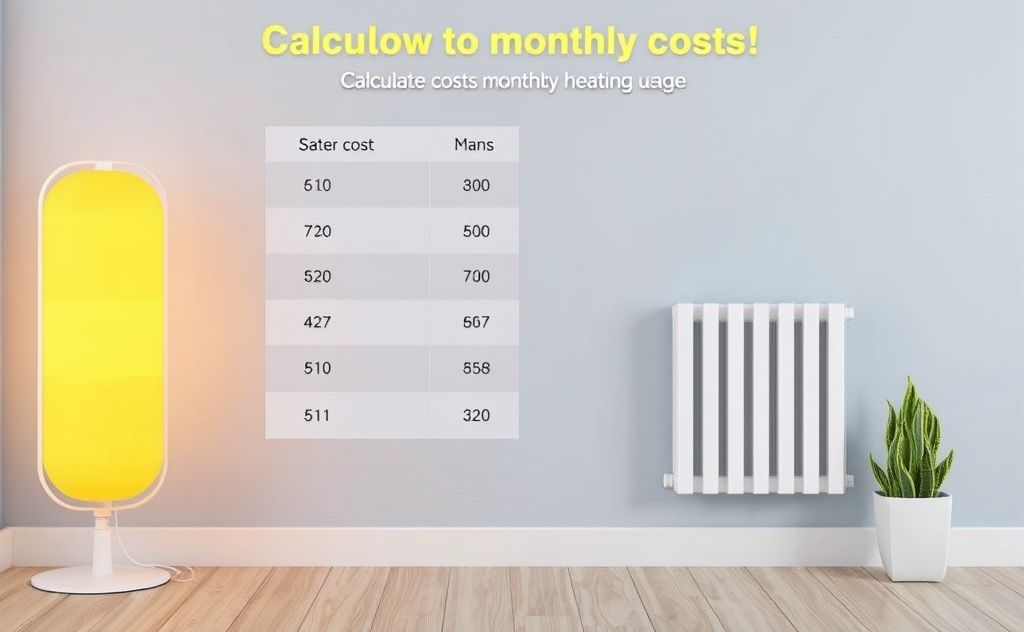 Calculate monthly costs of electric heating usage