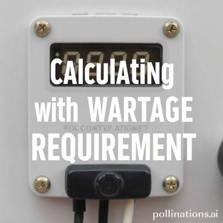 Calculating the Wattage Requirement.