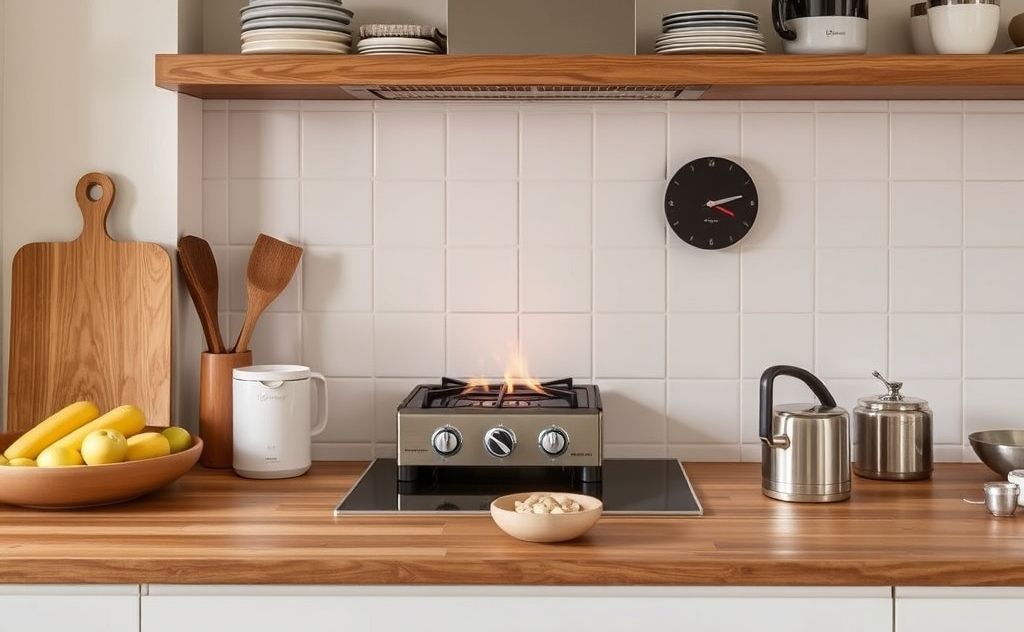 Calentador de gas DeLonghi en un hogar acogedor