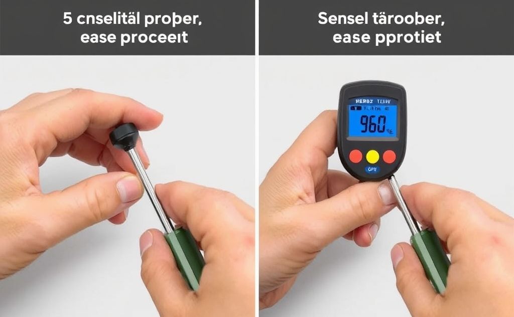 Calibration processes sensor thermometer comparison