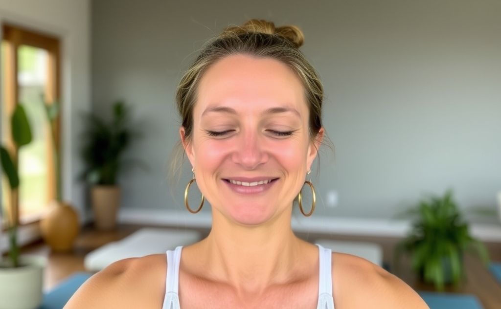 Calm and refreshed after a meditation session