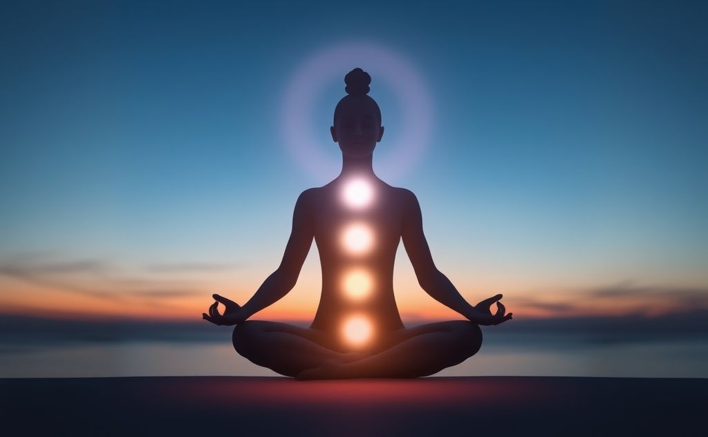 Calm energy flow through balanced chakras