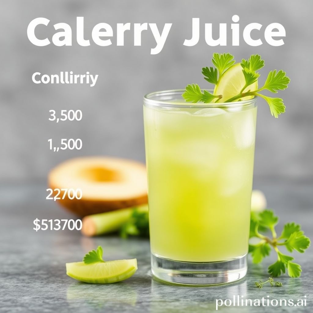 Caloric Content of Celery Juice: Serving Size and Calories