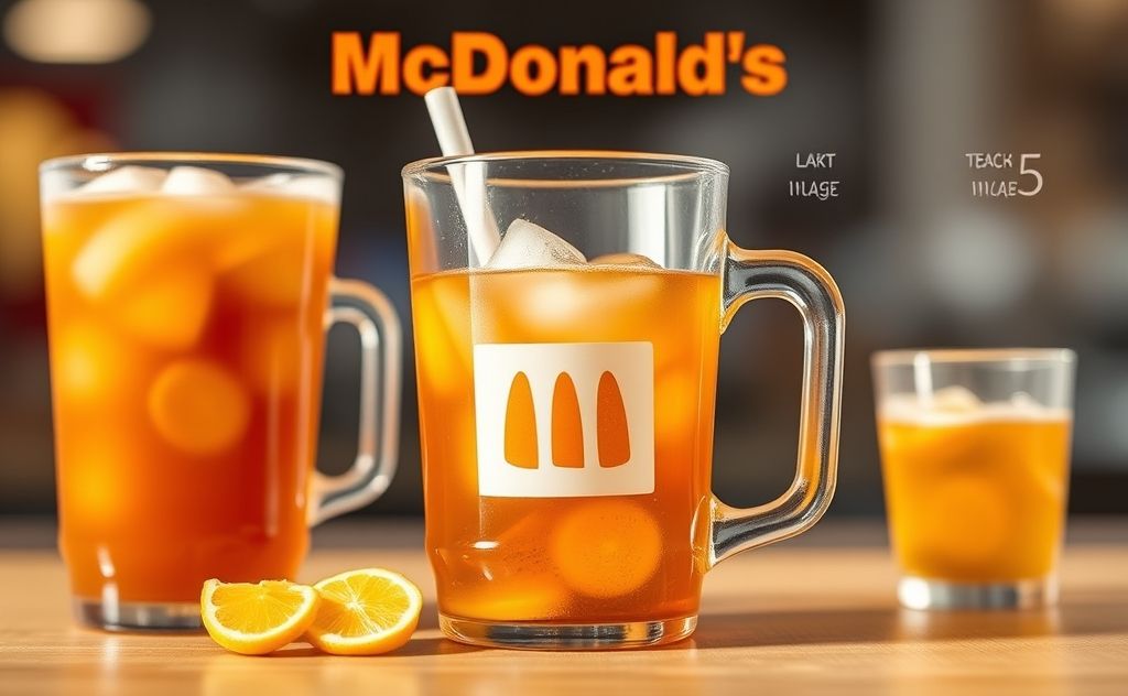 Caloric content of McDonald's large sweet tea