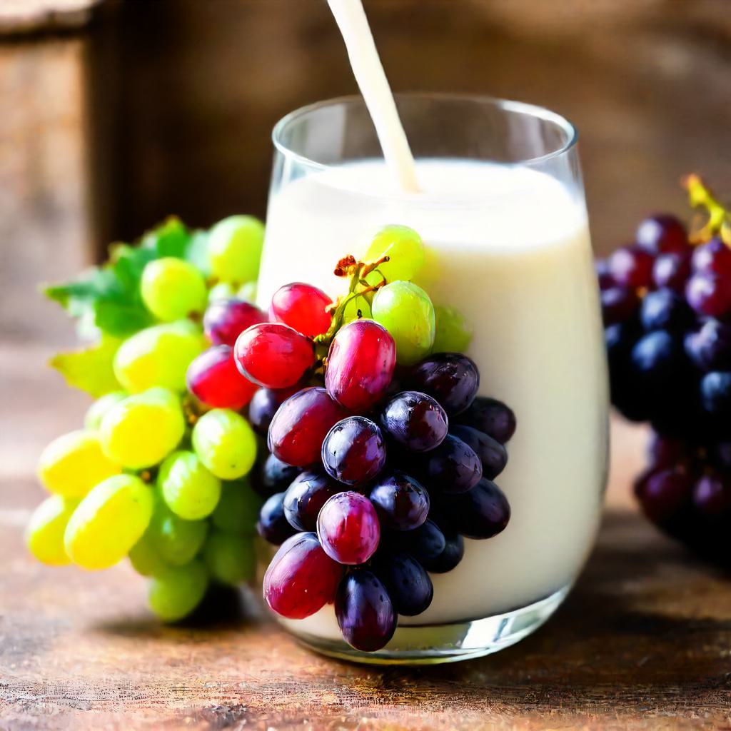 Can I Mix Grapes With Milk?
