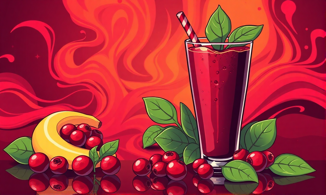 Can cranberry juice enhance smoothie flavor