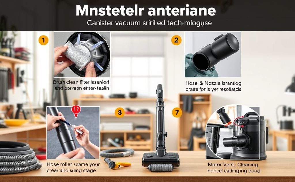 Canister vacuum maintenance tips and techniques