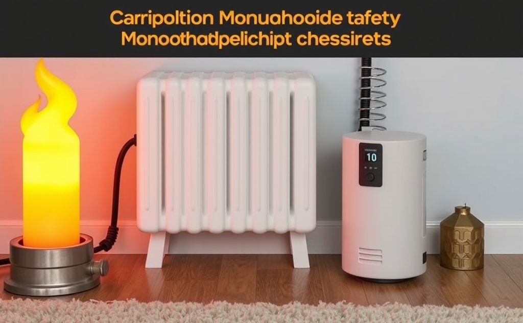 Carbon monoxide safety with gas heater tips