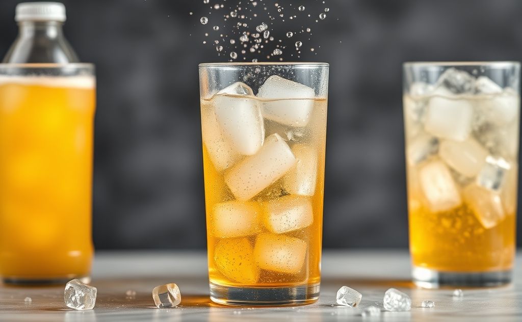 Carbonated beverage as a uniform mix of ingredients