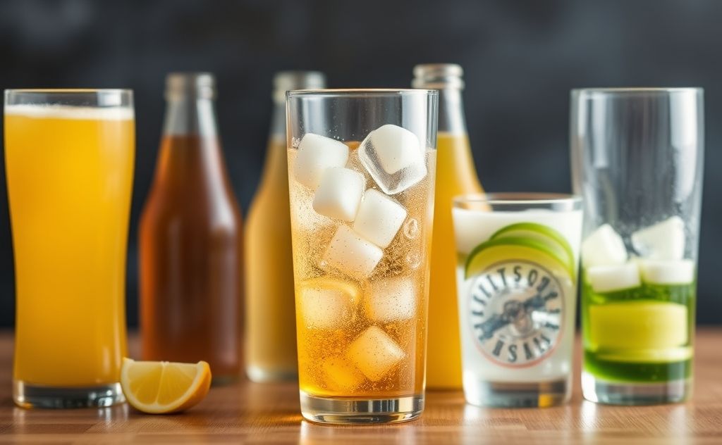 Carbonated drinks causing bloating and discomfort