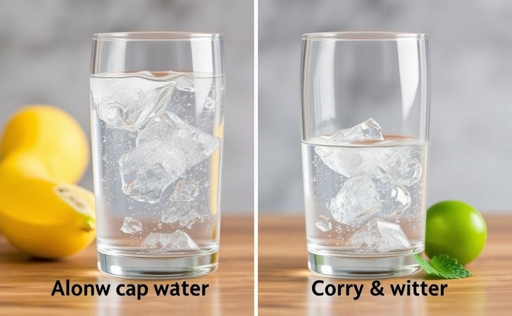 Carbonated water comparison dry mouth effects