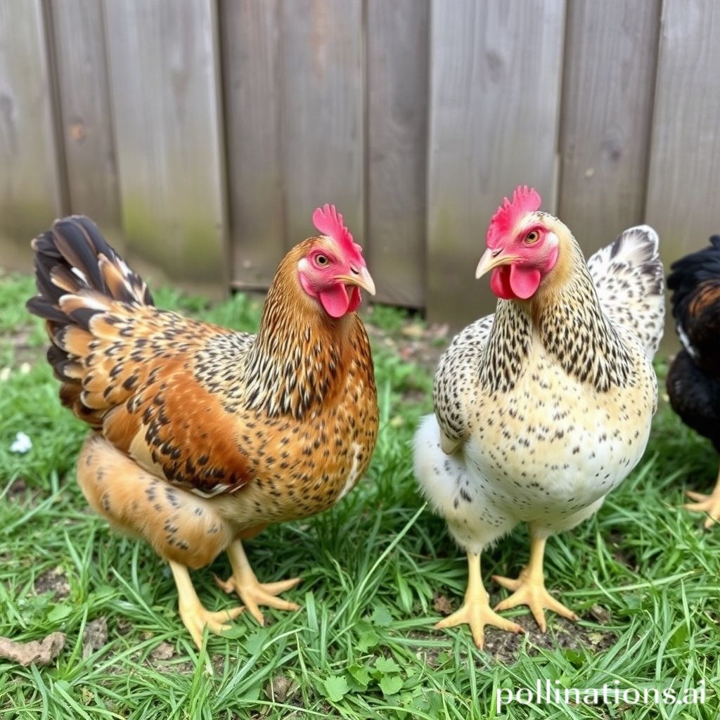 Happy, healthy hens lay speckled eggs