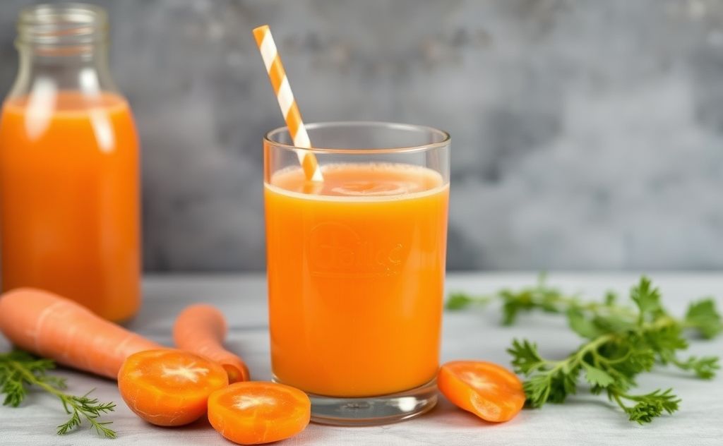Carrot juice enhances skin glow and health