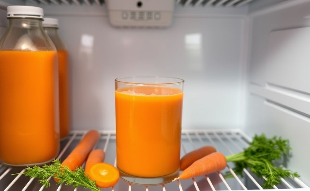 Carrot juice in fridge lasts up to 3 days