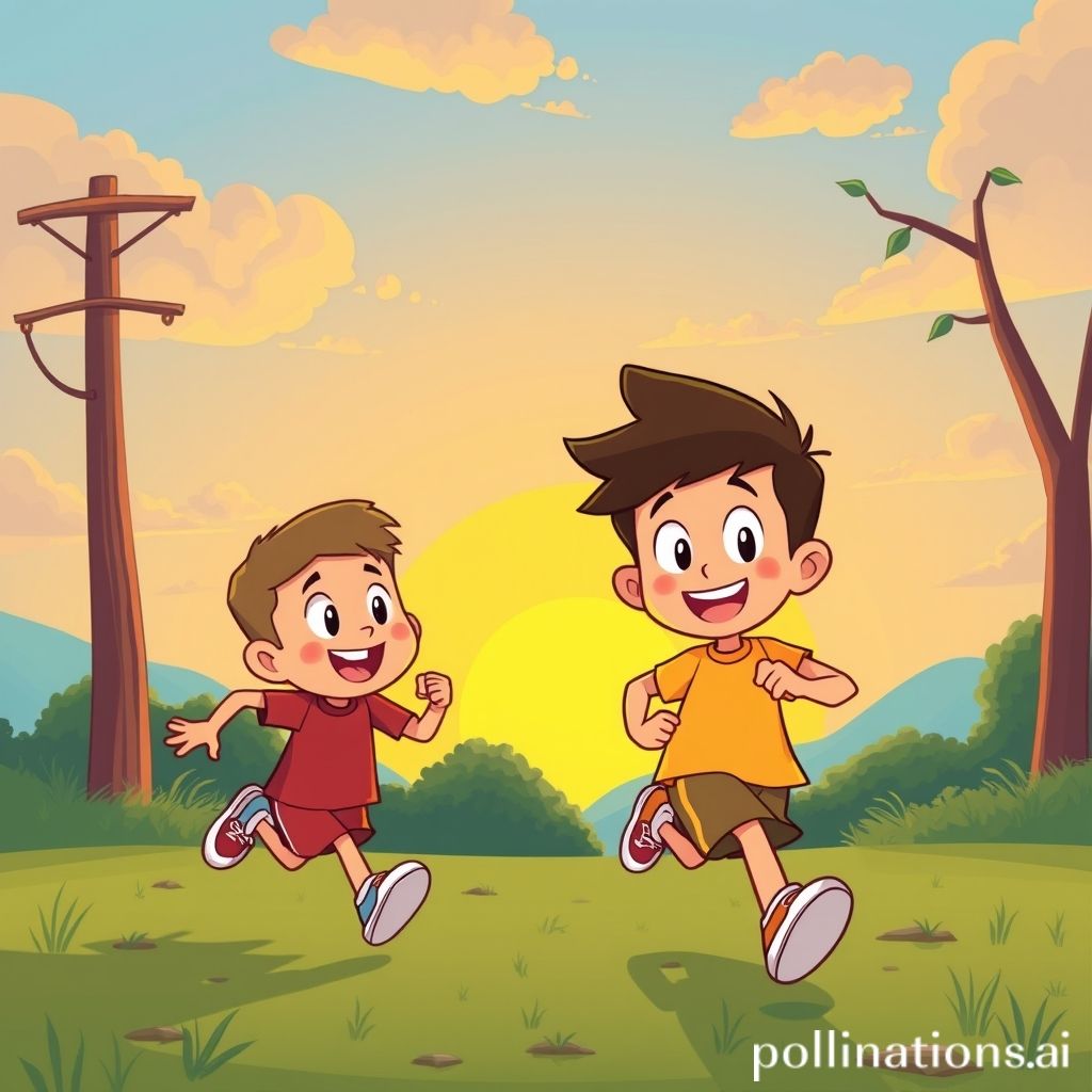 Cartoon sunrise run
