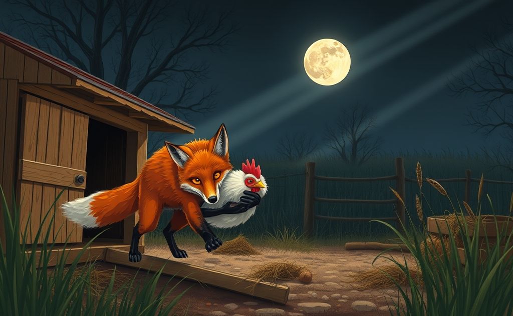 Catch a clever fox stealing your chickens