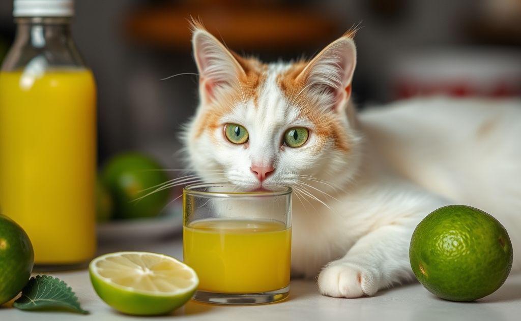 Cats and lime juice safety concerns