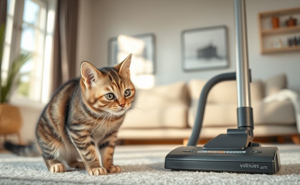 Cats dislike vacuum cleaners due to loud noise.