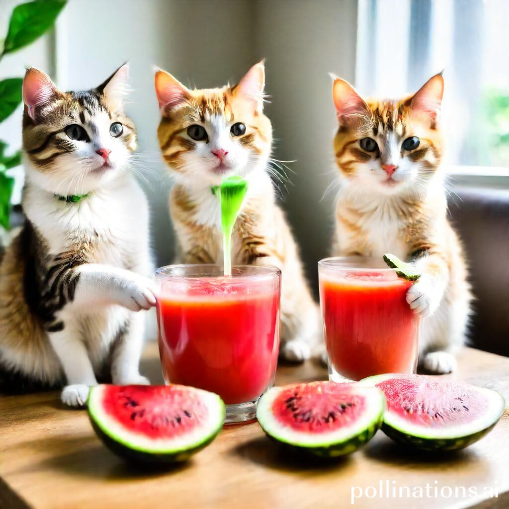 Can Cats Have Watermelon Juice?