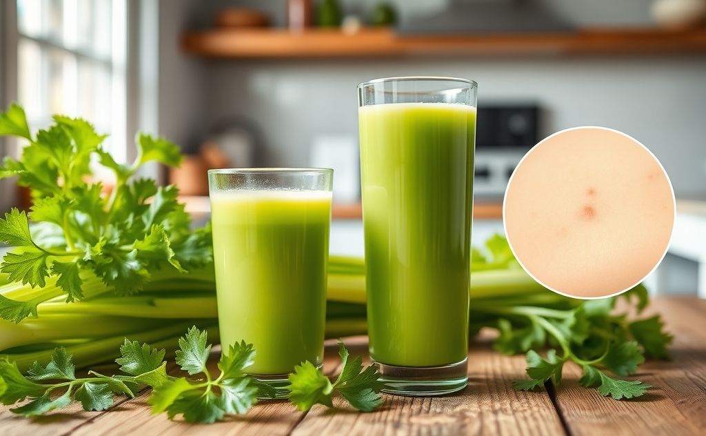 Celery juice benefits for eczema relief and healing