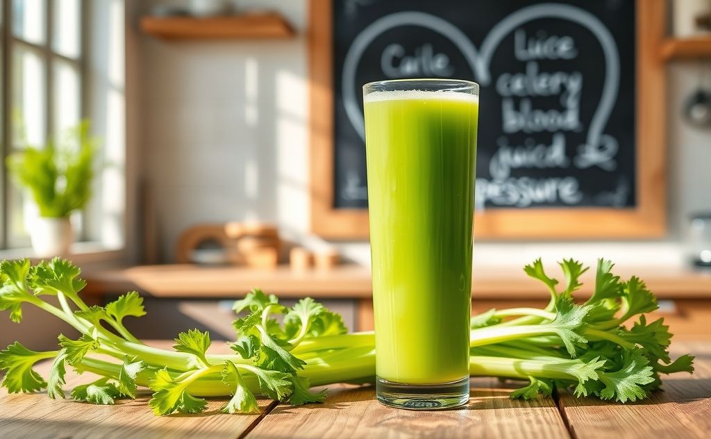 Celery juice benefits for lowering blood pressure