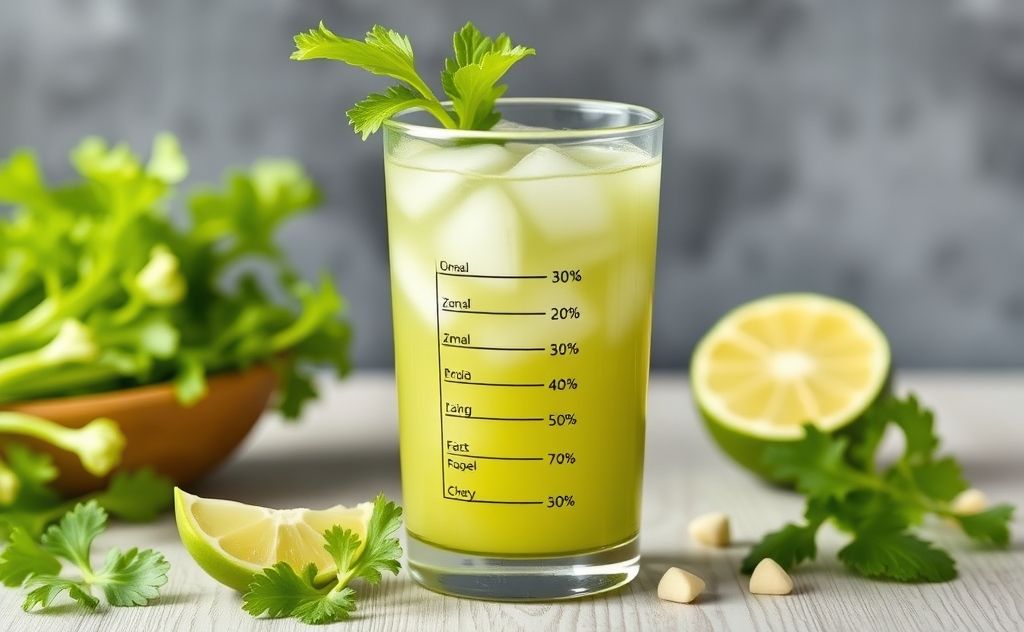 Celery juice with a focus on nutrition facts