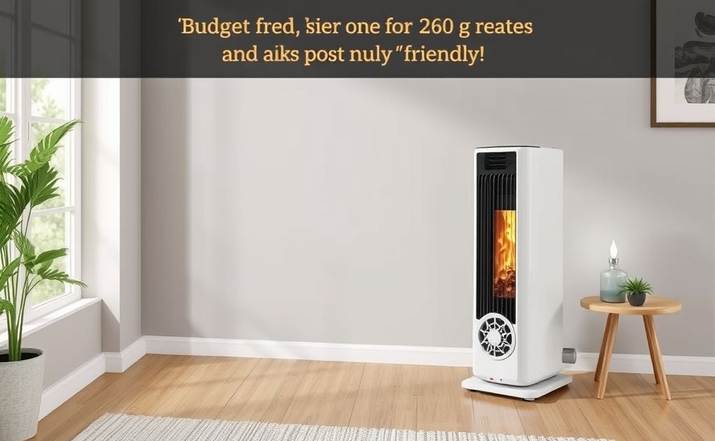 Ceramic tower heater for large rooms, budget-friendly