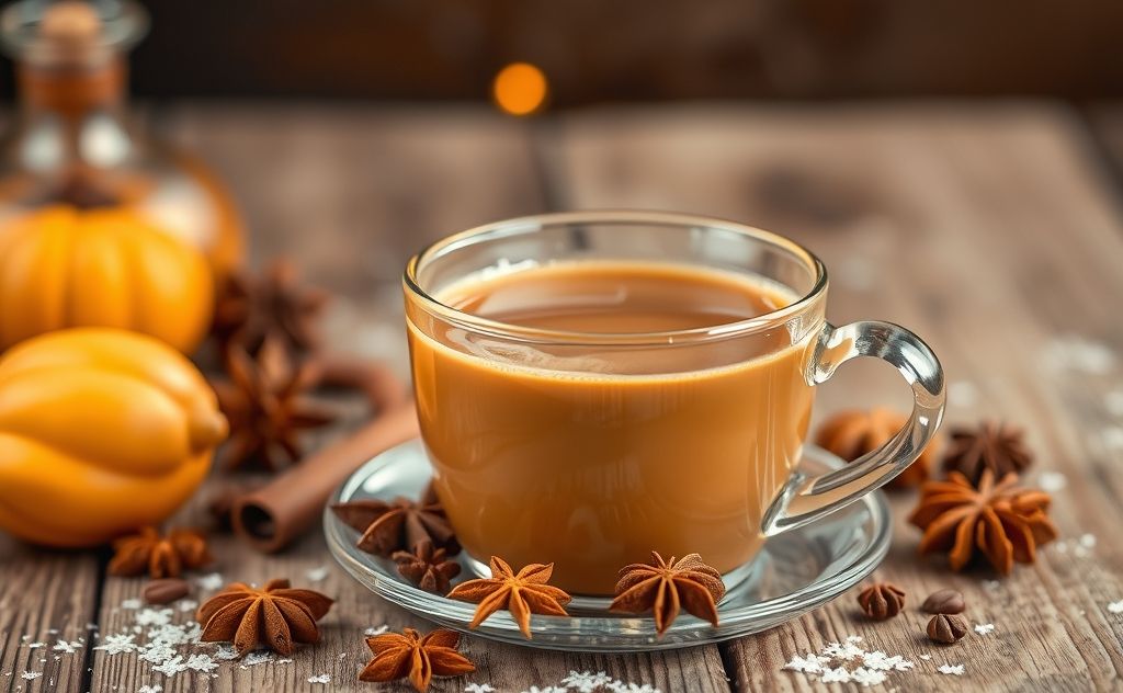Chai tea aroma with spices and warmth