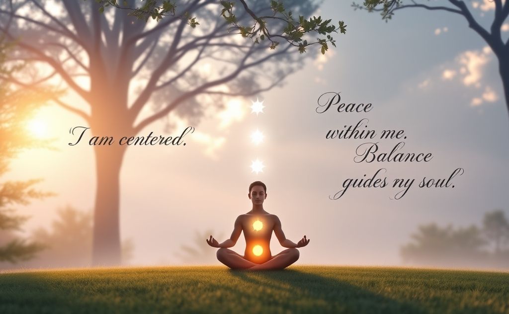 Chakra affirmations for inner peace and balance