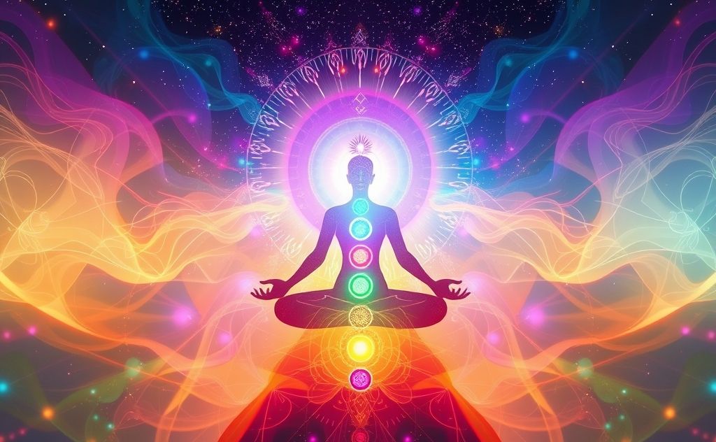 Chakra awakening journey through vibrant energy flow