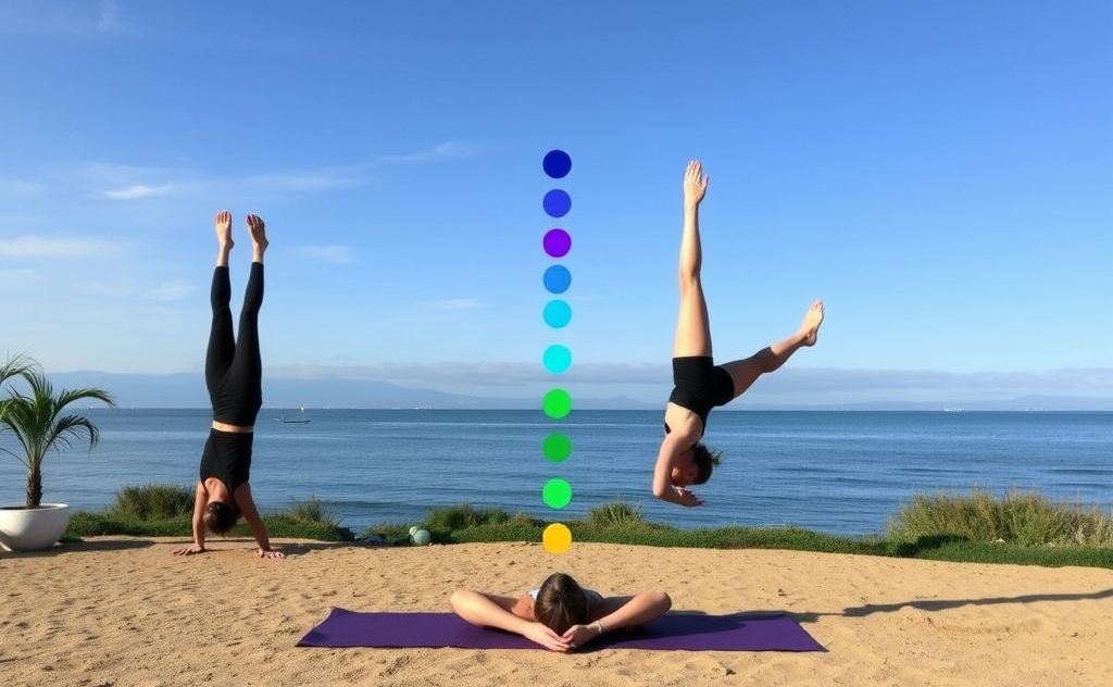 Chakra balancing through yoga inversions