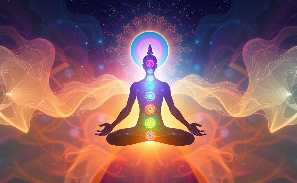 Chakra energy flows through the body harmoniously