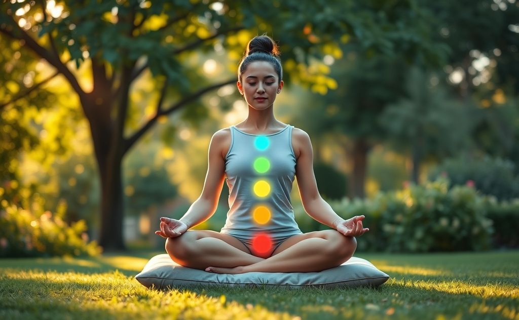 Chakra healing through serene meditation practice