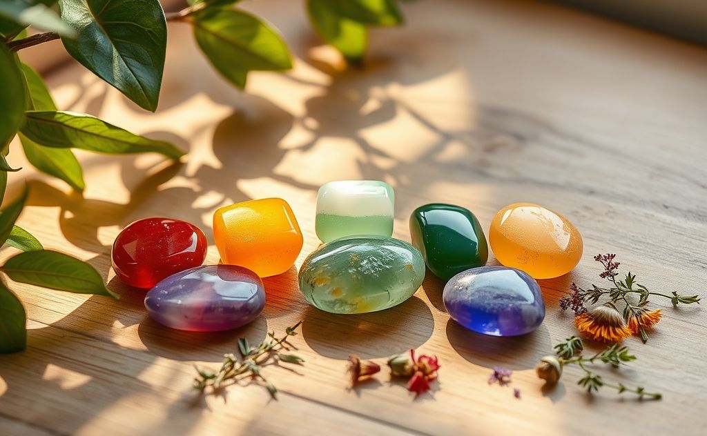 Chakra stones for balance and healing energy