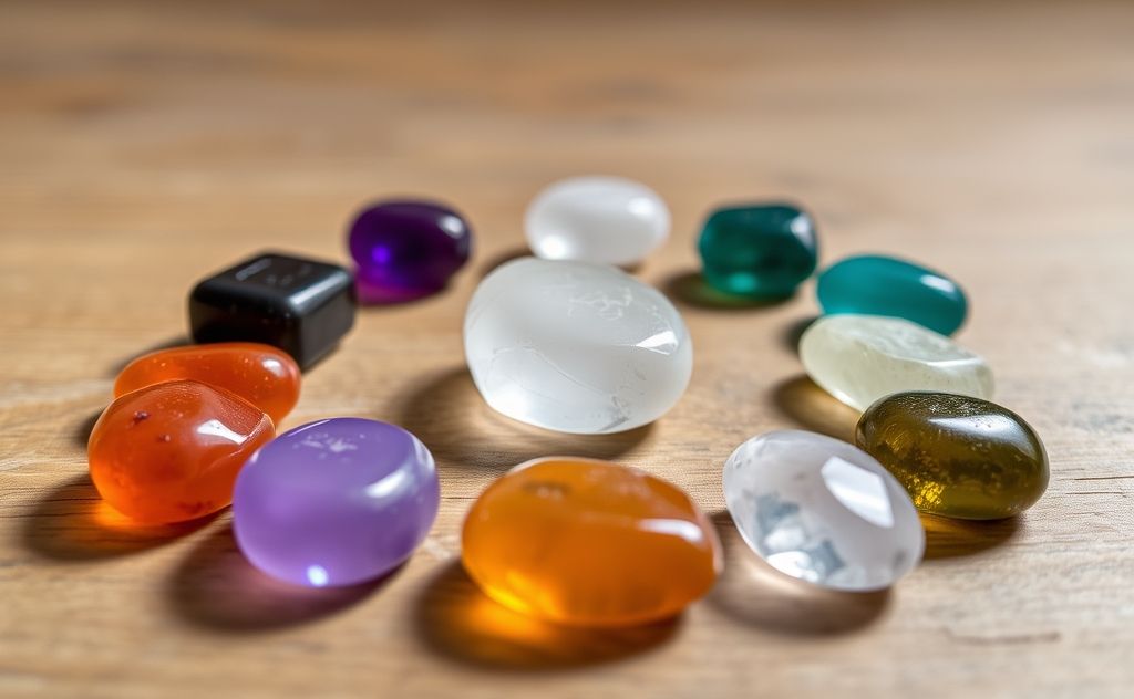 Chakra stones for energy balance and healing