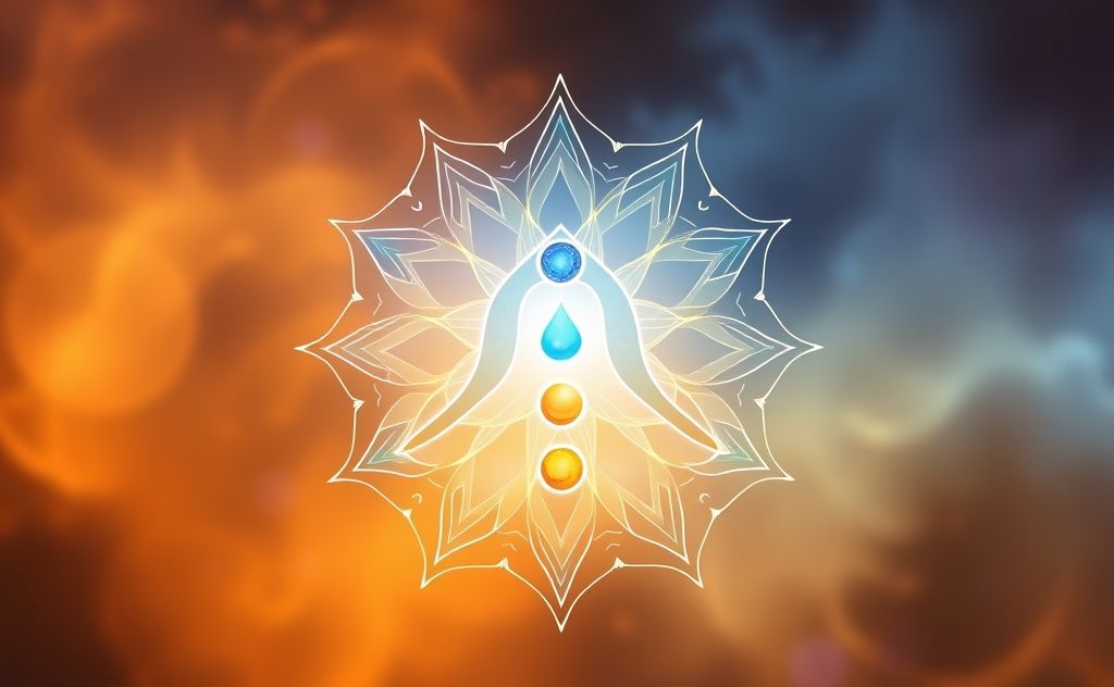 Chakra symbol for personal healing energy