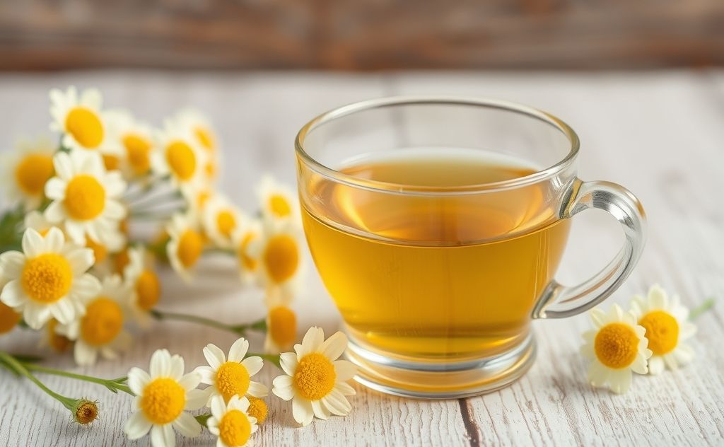 Chamomile tea gentle on teeth, minimal staining