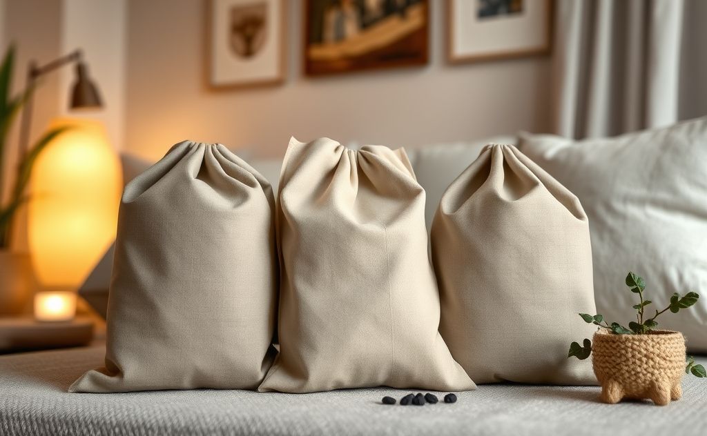 Charcoal bags for home odor removal