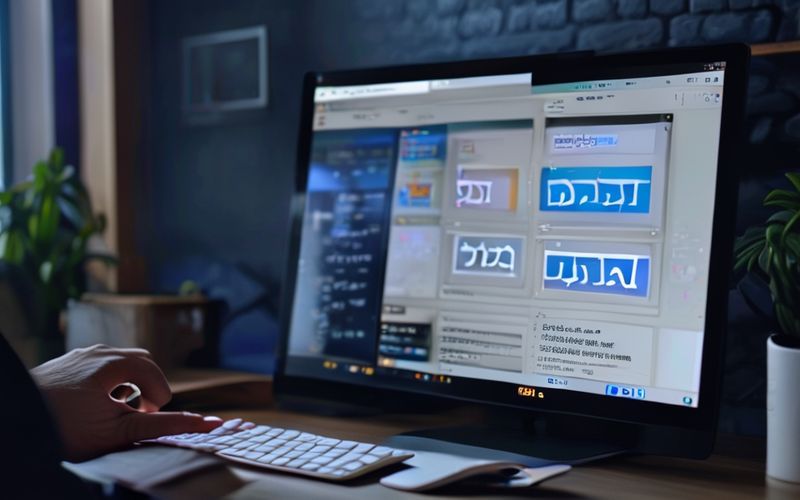 ממשק ChatGPT עם שיחה בעברית