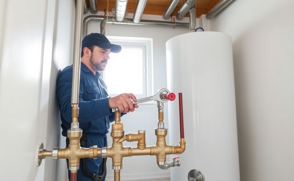 Check for backup valves on hot water heater lines