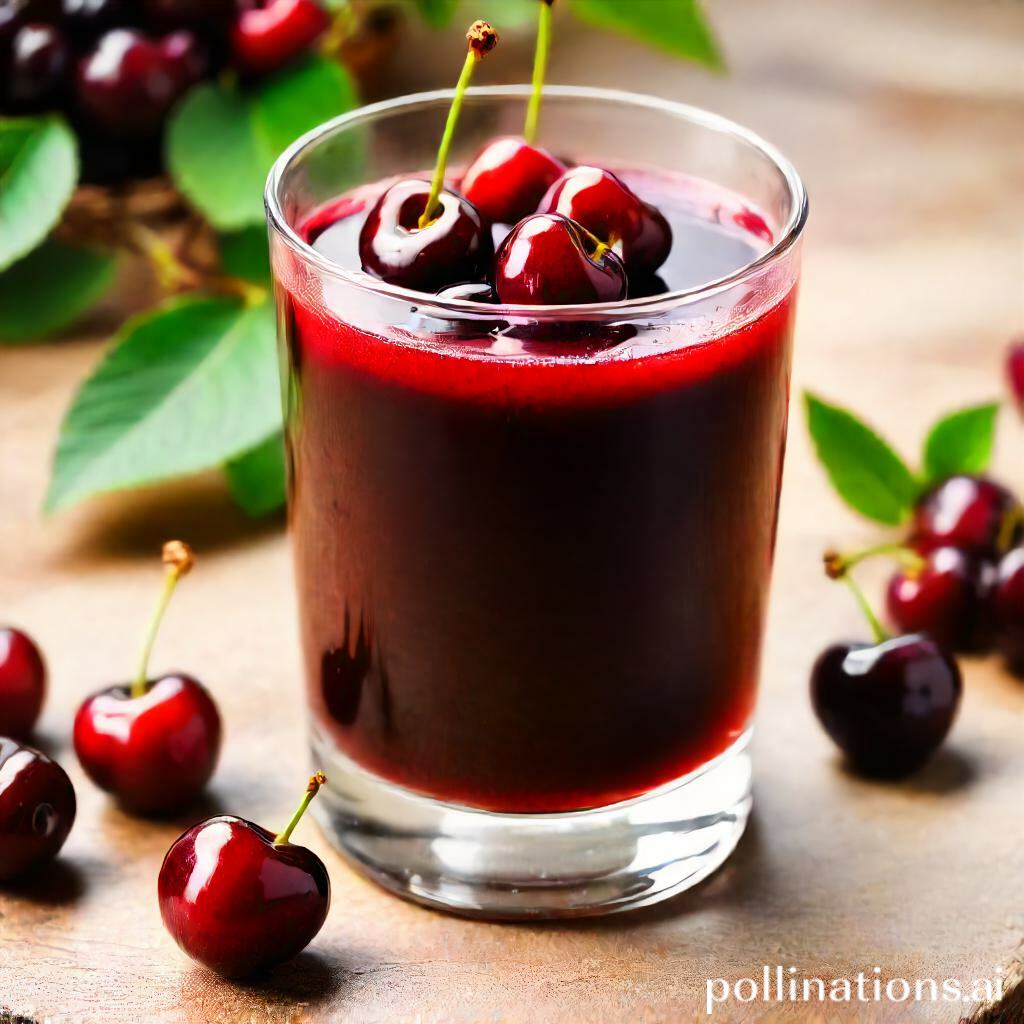 Cherry juice dosage for different levels of gout symptoms