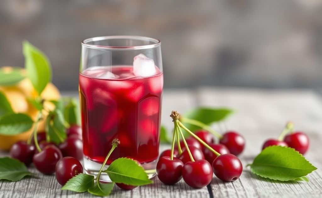 Cherry juice effects on digestive health.