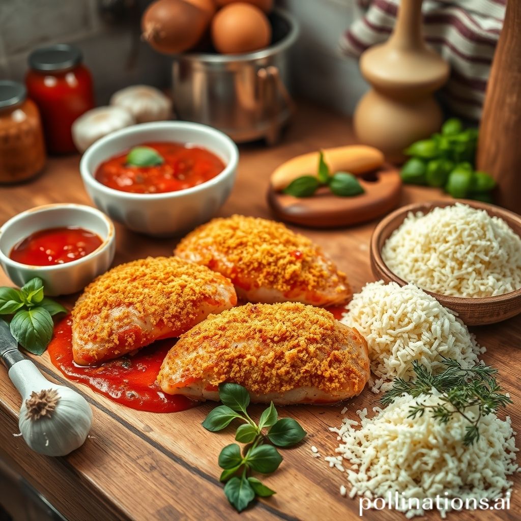 Ingredients for Chicken Parmesan