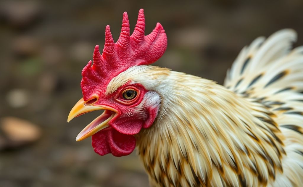 Chicken predator eating only the head